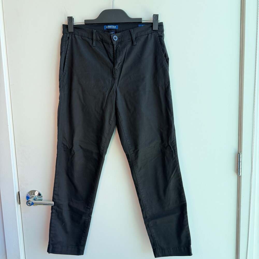 Nautica Jeans Company Tencel Ankle Trouser in Black